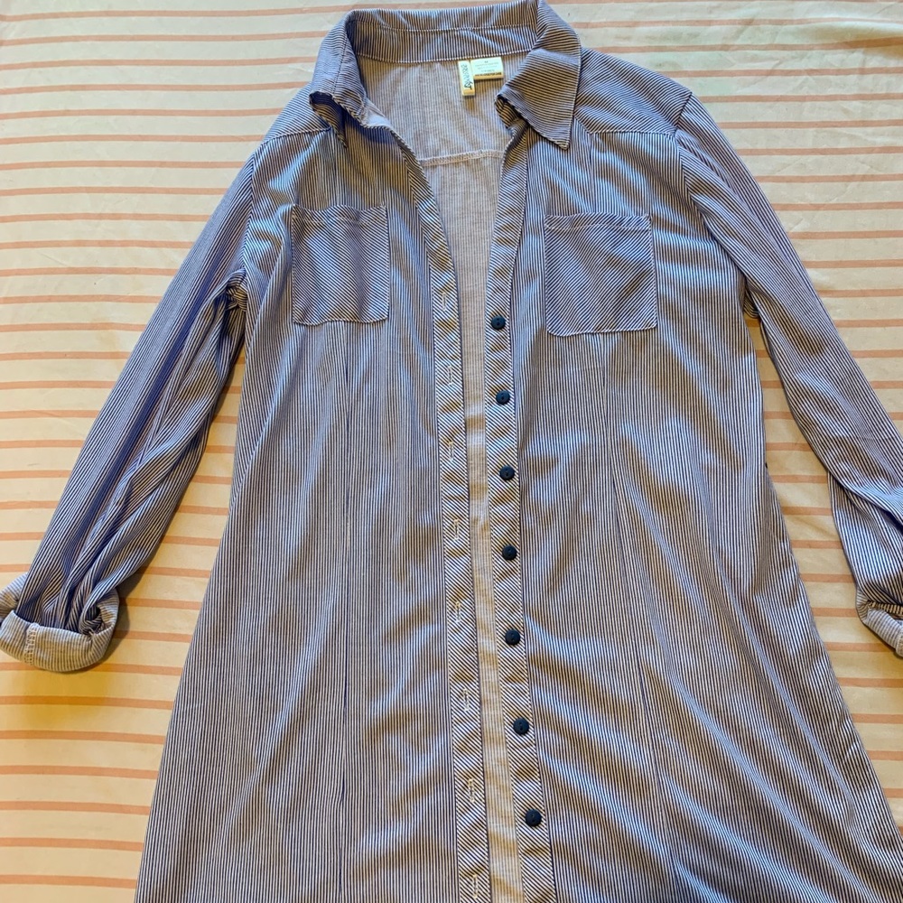 Light blue stripped shirt